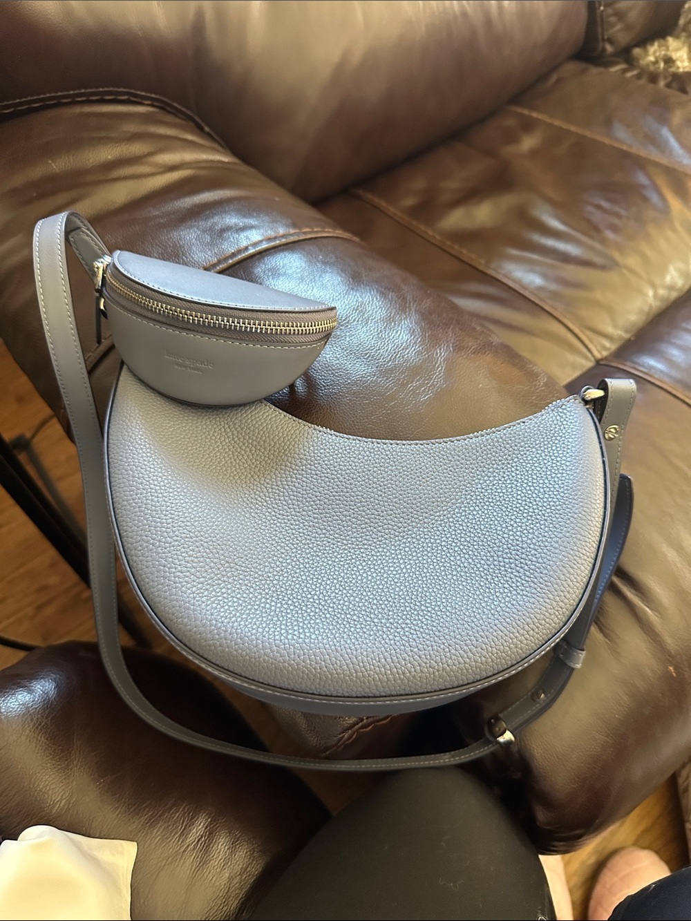 kate spade Crescent Shoulder Bag in Light Blue